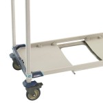 Metro PR48VX3-XDR MetroMax i Mobile Four Tier Bulk Tray Drying Rack with Drip Tray - 24 Metro PR48VX3-XDR MetroMax i Mobile Four Tier Bulk Tray Drying Rack with Drip Tray - 24