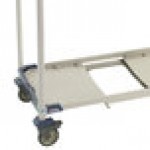 Metro PR48VX3-XDR MetroMax i Mobile Four Tier Bulk Tray Drying Rack with Drip Tray - 24 Metro PR48VX3-XDR MetroMax i Mobile Four Tier Bulk Tray Drying Rack with Drip Tray - 24