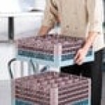 Noble Warewashing 20-Compartment Gray Full-Size Glass Rack with 2 Brown Extenders Noble Warewashing 20-Compartment Gray Full-Size Glass Rack with 2 Brown Extenders