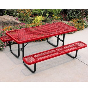 Ultra Site 8' Red Heavy-Duty Rectangular Diamond Table 96 Ultra Site 8' Red Heavy-Duty Rectangular Diamond Table 96