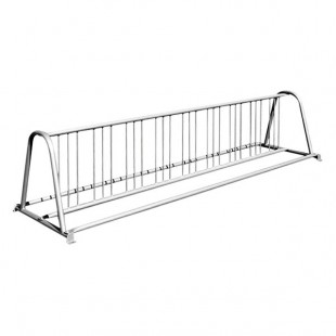 Paris Furnishings 8' Galvanized Surface Mount Grid Style Bike Rack