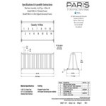 Paris Furnishings 8' Galvanized Surface Mount Grid Style Bike Rack Paris Furnishings 8' Galvanized Surface Mount Grid Style Bike Rack