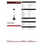 SATCO/NUVO Bellcap 1-Light Mini Pendant Light with Matte Black Finish - 120V, 60W SATCO/NUVO Bellcap 1-Light Mini Pendant Light with Matte Black Finish - 120V, 60W