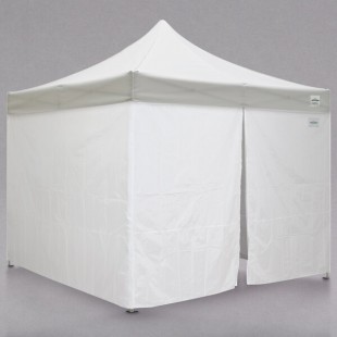 Caravan Canopy 21003306010 Displayshade 10' x 10' White Light-Duty Commercial Grade Instant Canopy Deluxe Kit with Side Walls