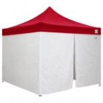 Caravan Canopy 21003306010 Displayshade 10' x 10' White Light-Duty Commercial Grade Instant Canopy Deluxe Kit with Side Walls Caravan Canopy 21003306010 Displayshade 10' x 10' White Light-Duty Commercial Grade Instant Canopy Deluxe Kit with Side Walls