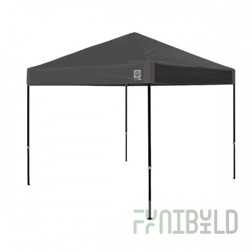 E-Z Up AMB3SBKF10SG Ambassador 10' Steel Gray Canopy with Roller Bag