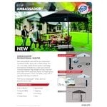 E-Z Up AMB3SBKF10SG Ambassador 10' Steel Gray Canopy with Roller Bag