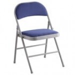 Lancaster Table & Seating Burgundy Fabric Folding Chair with Padded Seat Lancaster Table & Seating Burgundy Fabric Folding Chair with Padded Seat