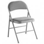 Lancaster Table & Seating Burgundy Fabric Folding Chair with Padded Seat Lancaster Table & Seating Burgundy Fabric Folding Chair with Padded Seat
