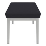 Lesro Lenox Steel Patriot Plus Black Vinyl 3-Seat Bench
