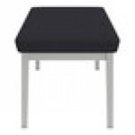 Lesro Lenox Steel Patriot Plus Black Vinyl 3-Seat Bench