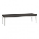 Lesro Lenox Steel Patriot Plus Black Vinyl 3-Seat Bench