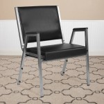Flash Furniture Hercules Black Vinyl Bariatric Medical Reception Arm Chair Flash Furniture Hercules Black Vinyl Bariatric Medical Reception Arm Chair
