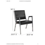 Flash Furniture Hercules Black Vinyl Bariatric Medical Reception Arm Chair Flash Furniture Hercules Black Vinyl Bariatric Medical Reception Arm Chair