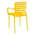 Lancaster Table & Seating Sol Sunshine Yellow Resin Arm Chair Lancaster Table & Seating Sol Sunshine Yellow Resin Arm Chair
