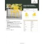 Lancaster Table & Seating Sol Sunshine Yellow Resin Arm Chair Lancaster Table & Seating Sol Sunshine Yellow Resin Arm Chair