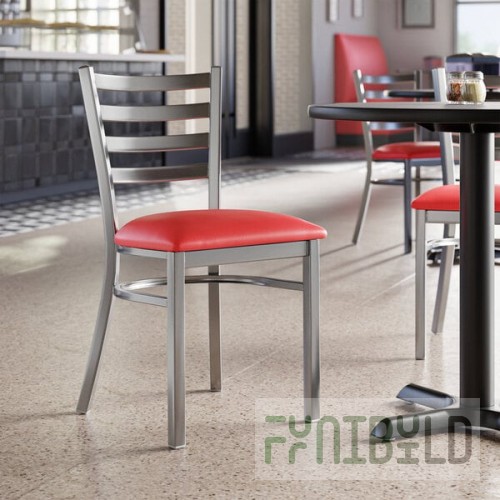 Lancaster Table & Seating Clear Coat Finish Ladder Back Chair with 2 1/2