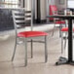 Lancaster Table & Seating Clear Coat Finish Ladder Back Chair with 2 1/2 Lancaster Table & Seating Clear Coat Finish Ladder Back Chair with 2 1/2