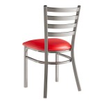 Lancaster Table & Seating Clear Coat Finish Ladder Back Chair with 2 1/2 Lancaster Table & Seating Clear Coat Finish Ladder Back Chair with 2 1/2