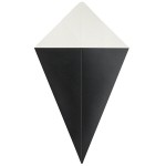 Carnival King 10 oz. Black Square Cardboard Fry Cone - 500/Case Carnival King 10 oz. Black Square Cardboard Fry Cone - 500/Case