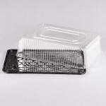 D&W Fine Pack 1/2 Size 2-3 Layer Sheet Cake Display Container with Clear Lid - 33/Case D&W Fine Pack 1/2 Size 2-3 Layer Sheet Cake Display Container with Clear Lid - 33/Case