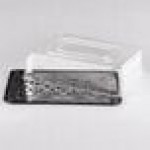 D&W Fine Pack 1/2 Size 2-3 Layer Sheet Cake Display Container with Clear Lid - 33/Case D&W Fine Pack 1/2 Size 2-3 Layer Sheet Cake Display Container with Clear Lid - 33/Case
