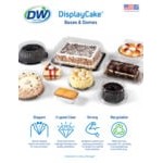 D&W Fine Pack 1/2 Size 2-3 Layer Sheet Cake Display Container with Clear Lid - 33/Case D&W Fine Pack 1/2 Size 2-3 Layer Sheet Cake Display Container with Clear Lid - 33/Case