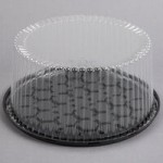 D&W Fine Pack 1/2 Size 2-3 Layer Sheet Cake Display Container with Clear Lid - 33/Case D&W Fine Pack 1/2 Size 2-3 Layer Sheet Cake Display Container with Clear Lid - 33/Case