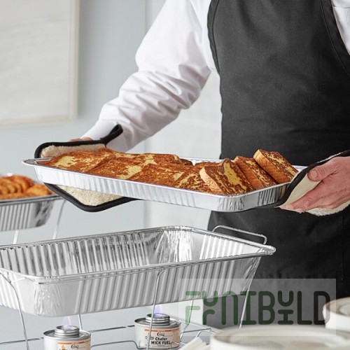 Choice Full Size Foil Steam Table Pan Shallow 1 11/16