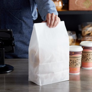 Bagcraft Packaging 300292 12 lb. Dubl-Wax® White Bag - 1,000/Case