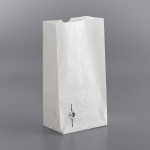 Bagcraft Packaging 300292 12 lb. Dubl-Wax® White Bag - 1,000/Case