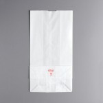 Bagcraft Packaging 300292 12 lb. Dubl-Wax® White Bag - 1,000/Case