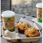 EcoChoice 8-32 oz. 2-Cup Carrier with Tray - 125/Pack