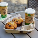 EcoChoice 8-32 oz. 2-Cup Carrier with Tray - 125/Pack