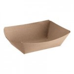 Bagcraft Packaging 300696 1 lb. EcoCraft Grease-Proof Natural Kraft Food Tray - 1,000/Case Bagcraft Packaging 300696 1 lb. EcoCraft Grease-Proof Natural Kraft Food Tray - 1,000/Case