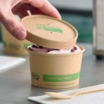 EcoChoice 8 oz. Kraft Paper Food Cup with Vented Lid - 25/Pack EcoChoice 8 oz. Kraft Paper Food Cup with Vented Lid - 25/Pack