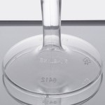 Fineline Tiny Temptations 6412-CL 2 oz. 1-Piece Tiny Barware Clear Plastic Round Champagne Flute - 96/Case