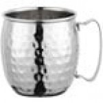 Acopa Alchemy 16 oz. Silver Hammered Mule Moscow Mule Mug - Sample