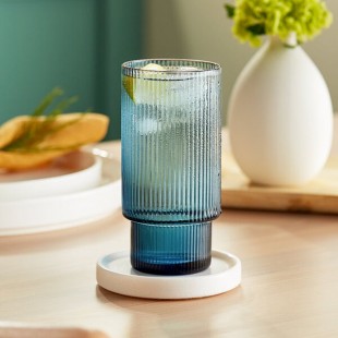 Acopa Lore 13 oz. Blue Highball Glass - Sample Acopa Lore 13 oz. Blue Highball Glass - Sample
