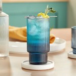 Acopa Lore 13 oz. Blue Highball Glass - Sample