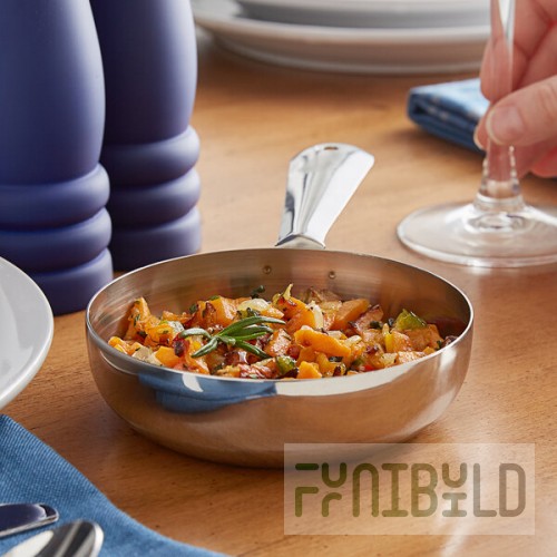 Vollrath 59760 10 oz. Round Mini Stainless Steel Fry Pan
