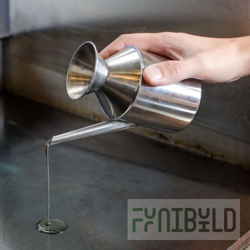 Town 37600 Stainless Steel Oil Dispenser With Round Spout