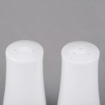 10 Strawberry Street AUR-30 Aurora Square White Porcelain Salt and Pepper Shaker Set - 18/Case
