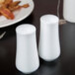 10 Strawberry Street AUR-30 Aurora Square White Porcelain Salt and Pepper Shaker Set - 18/Case