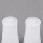 10 Strawberry Street AUR-30 Aurora Square White Porcelain Salt and Pepper Shaker Set - 18/Case