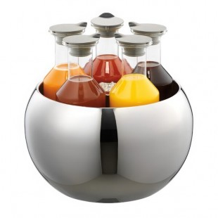 Frilich ESC060E001 5-Carafe Double Wall Polished Stainless Steel Beverage Tub Set Frilich ESC060E001 5-Carafe Double Wall Polished Stainless Steel Beverage Tub Set