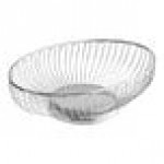 TableCraft 4176 Chalet Large Oval Chrome Basket - 10 5/8