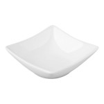Acopa 2.5 oz. Bright White Porcelain Square Sauce Cup - 12/Pack