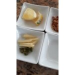 Acopa 2.5 oz. Bright White Porcelain Square Sauce Cup - 12/Pack