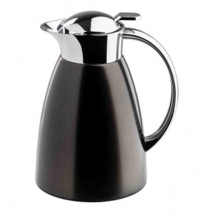 TableCraft 34 oz. Black Stainless Steel Coffee Carafe 12680 - 6/Case TableCraft 34 oz. Black Stainless Steel Coffee Carafe 12680 - 6/Case